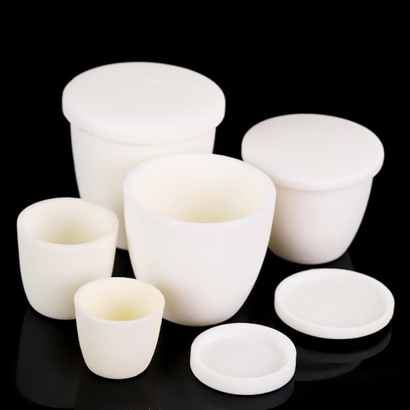 Crogiolo ad arco in allumina al 99% (con coperchio) Crogiolo in allumina Crogiolo in corindone con coperchio(25ml)