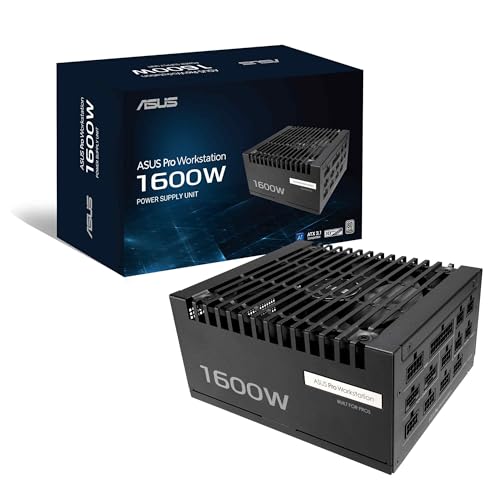 Alimentation PC ASUS Pro WS 1600W Platinum ATX 3.1 bloc modulaire noir