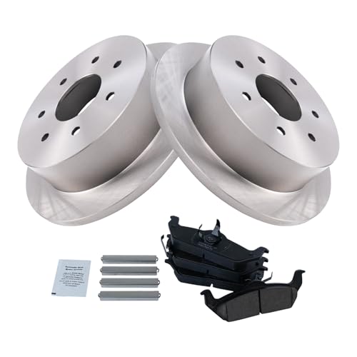 TRQ Rear Brake Pad and Rotor Set Ceramic Compatible with 2004 Ford F-150 by TRQ - Image 3