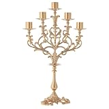 Holyart Candélabre Baroque 5 bagues Laiton doré moulé h 61 cm