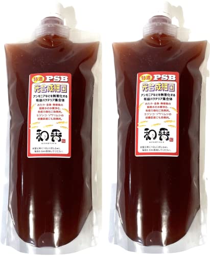 和香 PSB 光合成細菌 ★定番の実績 高濃度PSBといえば和香★ 2000ml 高濃度培養 バクテリア 水質改善 免疫力強化 メダカ 金魚 熱帯魚