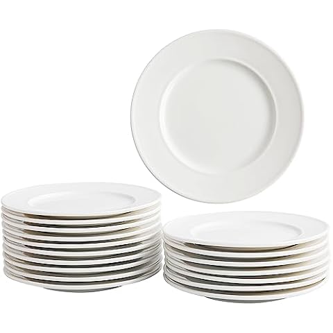 OMAYKEY 6 Inch Porcelain Appetizer Plates Set Cover