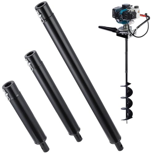 Image of 3 Auger Extension Bits 3 /4in Shaft, 9.4 /12.6 /20.9in Bars for Earth Drilling