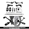 TCT-MT Forward Control Foot Pegs Kit Linkage Levers Fit for Harley Sportster 883 1200 2004-2013; Sportster 1200 Nightster (XL1200N) 2007-2012 Black