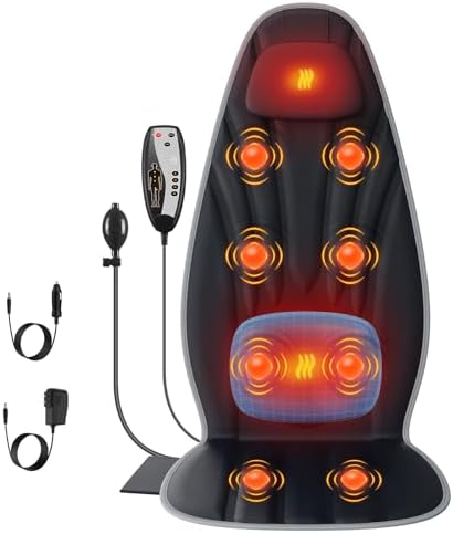 SLOTHMORE Back Massager for Chair, Seat Massager for Full Back wi...