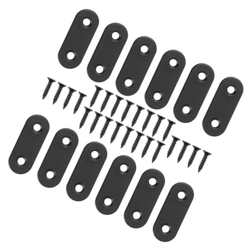 CIYODO Flat Metal Brace Bracket Set 24pcs Straight Brackets Mending Plates 40mm Sturdy
