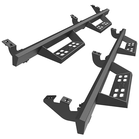 TAC Sniper Running Boards Compatible with 2005-2023 Toyota Tacoma Double Cab Truck Pickup 4" Drop Fine Texture Black Side Steps Nerf Bars Rock Slider Armor Off-Road Accessories (2pcs) Cover