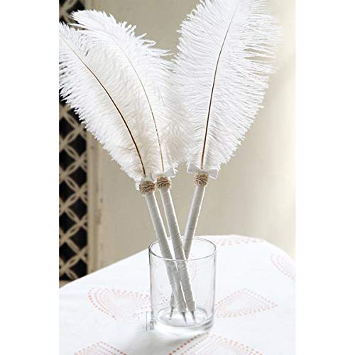 Awaytr 10-12 Inch (25-30Cm) Natural Ostrich Feathers For Wedding Centerpieces Home Decoration,Flower Arrangement,Diy Christmas Decorations (10Pcs,White) #TOP3