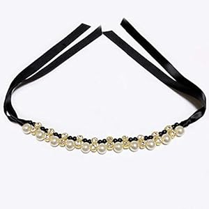   Dog-Cat-Pearls-Necklace-Collar-Luxury-2-Row-Diamond-Pet-Costume-Jewelry-for-Small-Dogs-Girl-Puppy-Bling-Female-Yorkie-Chihuahua-Clothes-Accessories-Black-and-White-8-inch