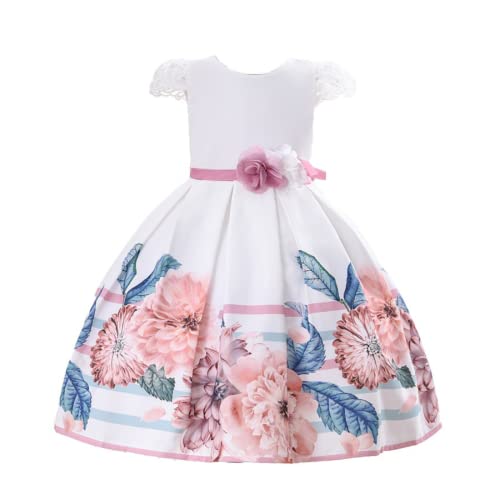 Vestido flor elegante Cosplay Life para niñas 5-9 años