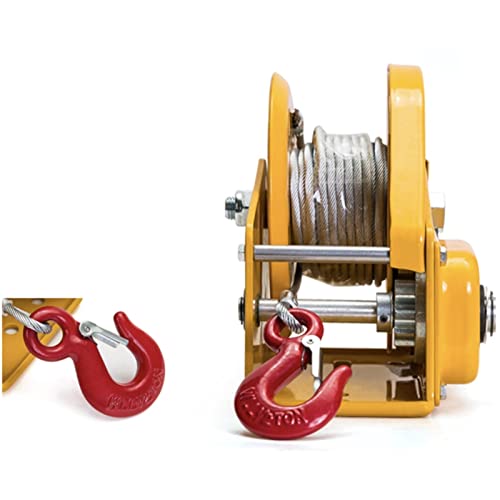 Winche manual autolock acero inoxidable 1200LBS cable 8m miniatura 3