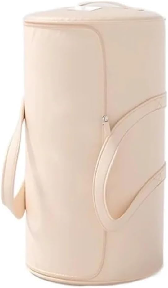 2pcs Large Capacity Cylinder Quilt Storage Bag Foldable Dustproof Luggage Packing Bag with Zipper Moisture-proof(Gray,X-Large)