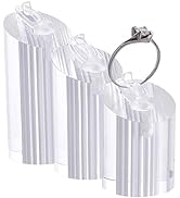 NBEADS 3 Stück Acryl Ringhalter, Transparent Zylinder-Ring-Display-Organizer Schmuck-Display-Halt...