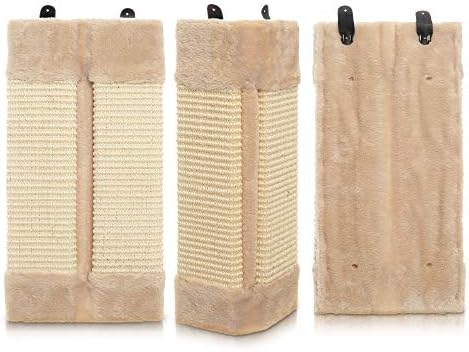 FiNeWaY Cat Pet Kitten Corner Sisal Wall Scratcher Cats Hanging Cat Scratching Post Board Tree Sisal Rope
