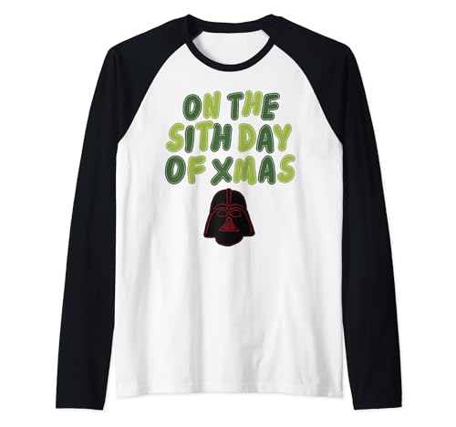 Star Wars t-shirt raglan de Noël Dark Vador maillot de baseball geek