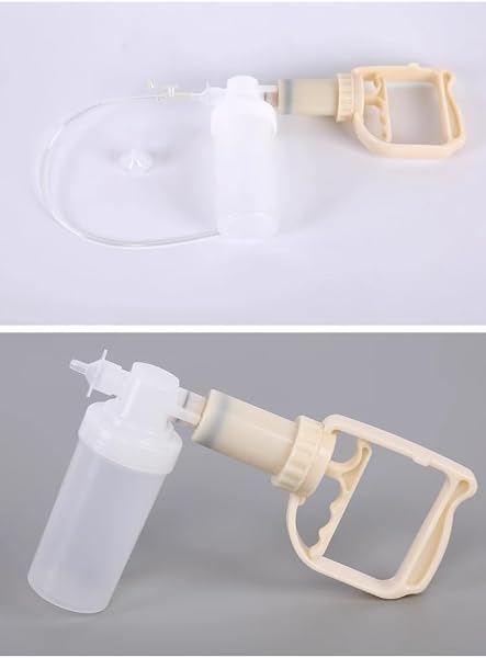 携帯用吸引機 コンパクト手動口腔痰吸引器 唾液吸引器 緊急応急処置に最適 家庭用・アウトドア・旅行に便利な軽量設計 口腔内の異物除去や呼吸管理をサポート 旅行や外出先でも安心して使用できるポータブル吸引器 医療現場にも対応、手軽に使用可能 (シリコン吸引チューブ) - 3