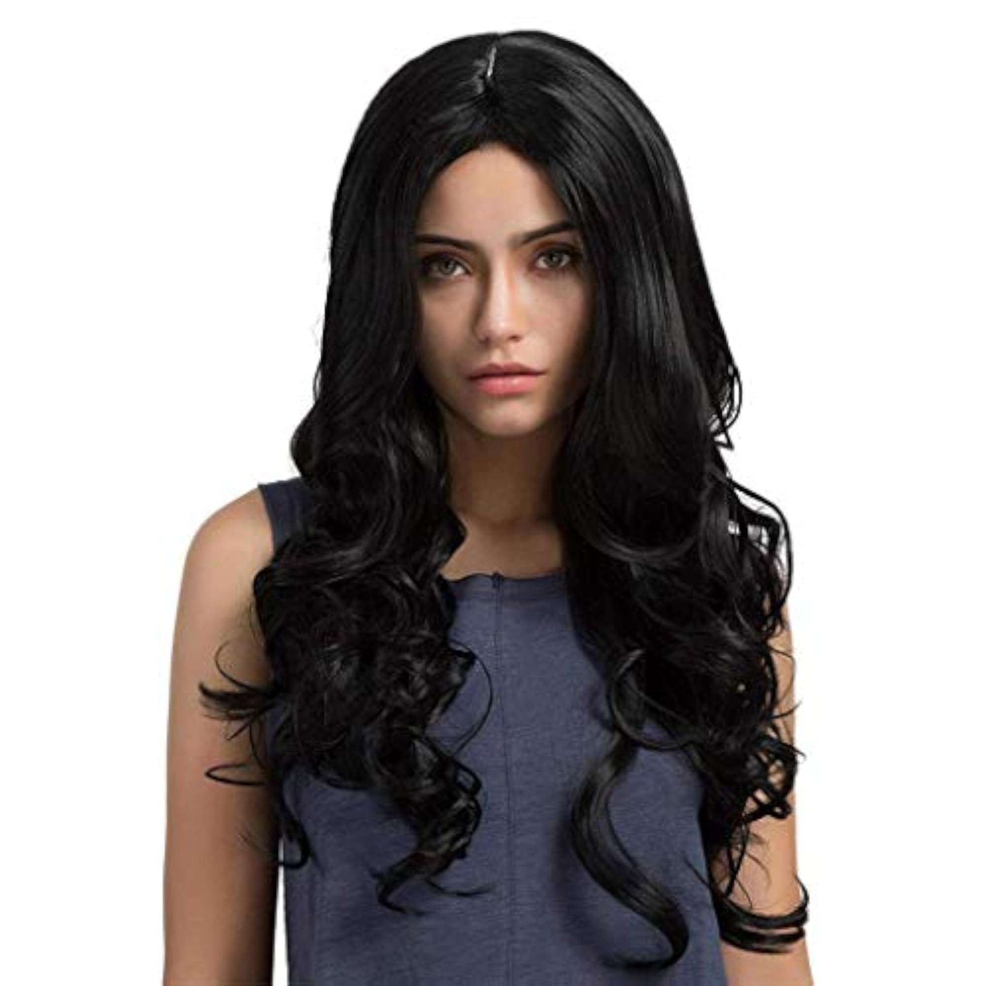 Straight Full Head Wig for Women, Synthetic Heat Resistant