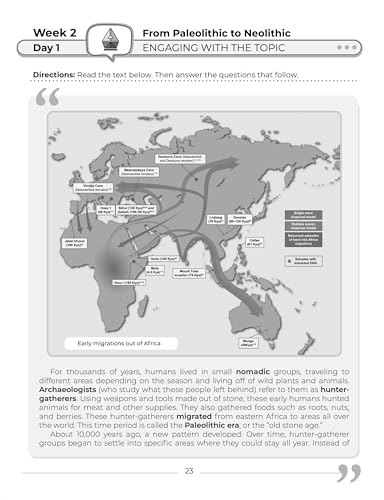 6th Grade Social Studies: Daily Practice Workbook | 20 Weeks of Fun Activities | History | Civics | Geography | Economics | + Video Explanations for Each Question (Social Studies by ArgoPrep) - Image 6