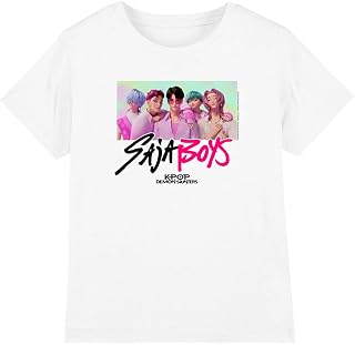K-Pop Demon Hunters - Saja Boys Photo Frame Kids T-Shirt, White