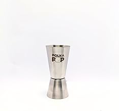 Polka Pop - Tall Peg Measure | 30 & 60 ml | Drink Measurement Tool | Bar Accessories | Double Sided | Cocktail Jigger