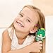 DINATIS Toddler Hair Brush - Mini Hair Brush for Kids - Travel Brush for Boys and Girls - Baby Detangler Brush for Thin Hair - Dinosaur Brushes with Air Cushion - Green