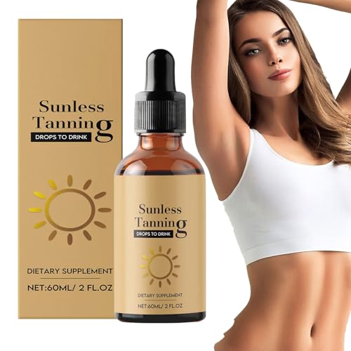 Gotas Bronceadoras Corporales - Autobronceador Hidratante Sin Sol - 60ml Con Filtro Solar Hidratante Ligero Natural Para Uso Diario En Interiores Y Exteriores Piernas Verano