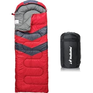 MalloMe Sleeping Bags for Adults Cold Weather & Warm – Backpacking Camping Sleeping Bag for Kids 10-12, Girls, Boys – Lightweight Compact Camping Essentials Gear Accessories Hiking Sleep Must Haves