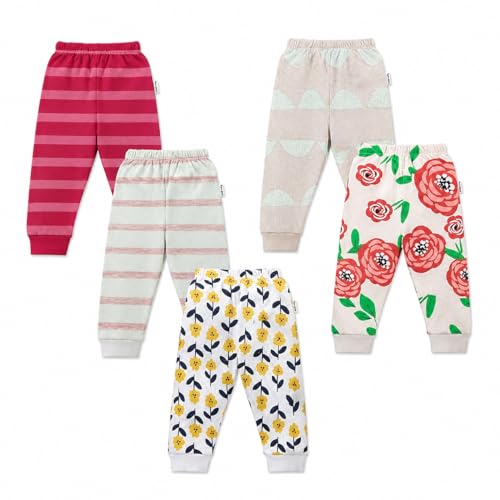Image of NammaBaby Cotton Pajama Pants with All Over Print for Boys and Girls (Multicolor Designs)(Regular Fit)(Pack of 5)