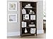 Bush Furniture Salinas Tall 5 Shelf Bookcase in Ash Brown | Distressed Style Modern Farmhouse Bookshelf for Living Room and Home Office