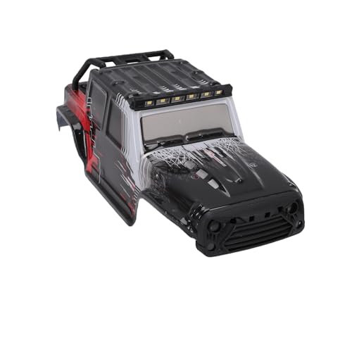 Coque de remplacement rouge avec LED pour camion RC SCY 16103 16103PRO 1/16 - 2