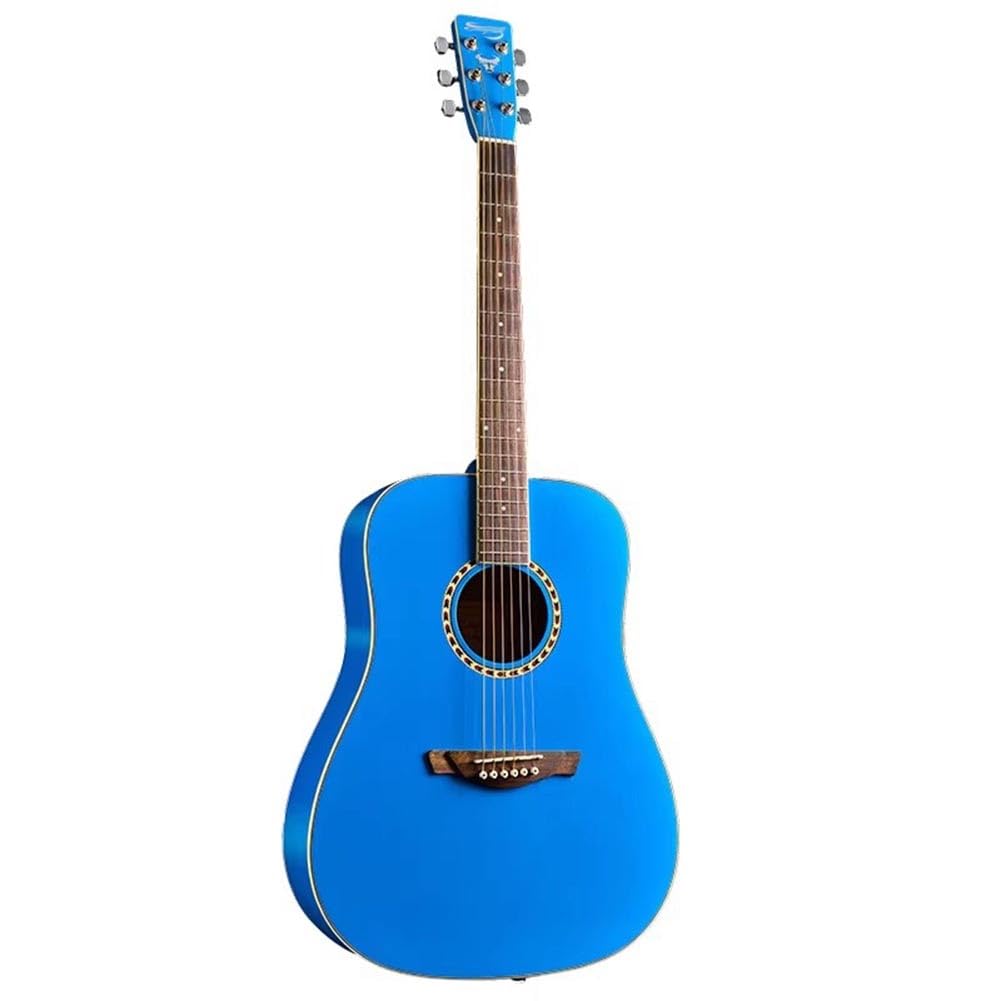 Chitarra Acustica Per Adulti Principianti, Chitarra Acustica Classica Da 41 Pollici Con Custodia Per Musicisti E Appassionati.(Blu)