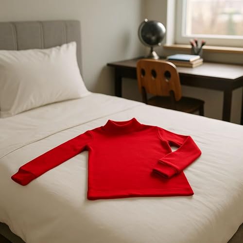 BABIDU Punt NOU-7000 Semicisne niño Interior Afelpado Color: Rojo Talla: 4 Camiseta, 4 años para Niñas