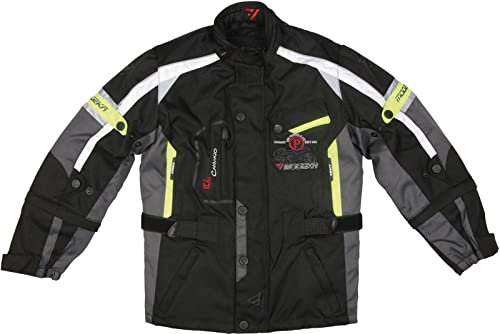 Modeka El Chango Veste textile de moto pour enfants, schwarz/gelb, 164