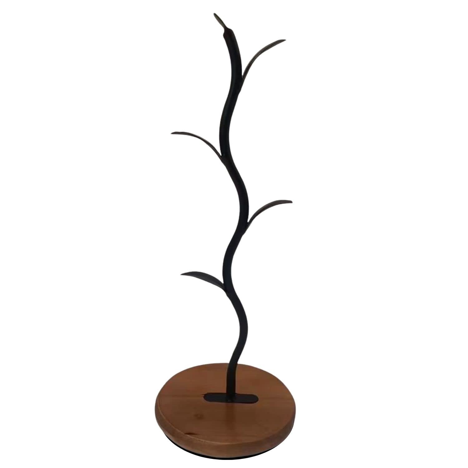 Coffee Mug Holder, Mug Holder Tree, Leaf Mug Tree for Counter, Vintage Mug Rack, Tea Cup Storage Rack Countertop, Organizer for Counter, Coffee Bar Accessory & Kitchen Décor Storage Stand