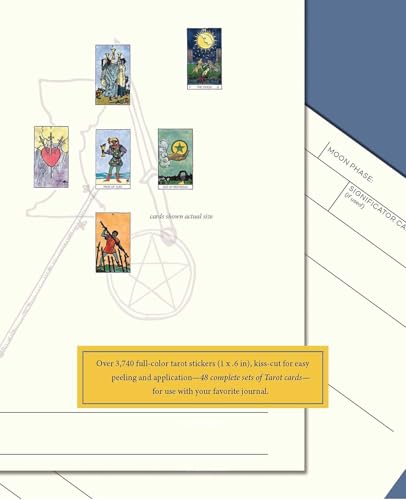 The Weiser Tarot Card Sticker Book: Includes over 2,500 Stickers 32 Complete Sets of All 78 Tarot Cards - Perfect for Tarot Journaling – vue 2