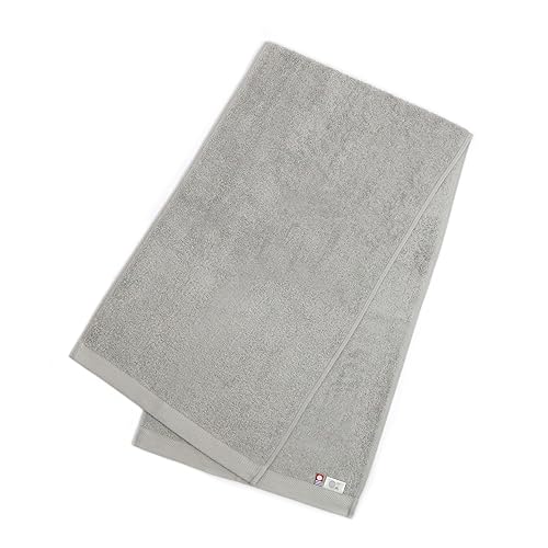 今治タオル 伊織 『IORINO/がっしり』スリムバスタオル (グレー) 日本製 吸水性 耐久性 ホテル仕様 綿100% 今治ミニバスタオル スモールバスタオル ロングフェイスタオル コンパクト ヘアドライタオル 120cm