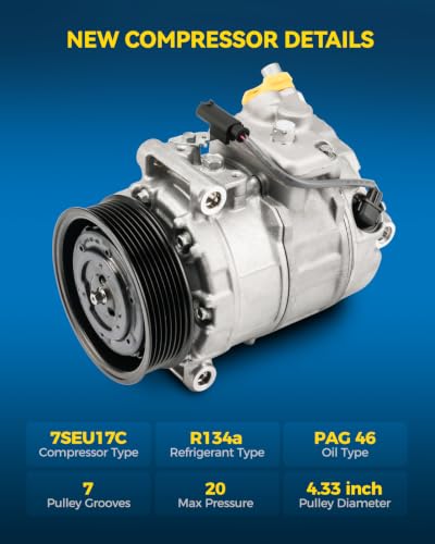 Image of PHILTOP Air Conditioner AC Compressor with Clutch for BMW 335i 2007-2011,2012-2013 3T,X1 2014,2013,2015 3T,335i xDrive 2009-2012,2013 3.0T,135i 2008-2013,335xi 2007-2008,Z4 2010-2016 3.0T,335is 11-13