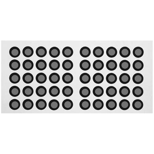 Cabilock Marqueurs de Numérisation 3D Faciles à Appliquer Noirs Suivi Optique Précis Professionnel en Film Réfléchissant Pet, Points de Repère Résistants à l'usure