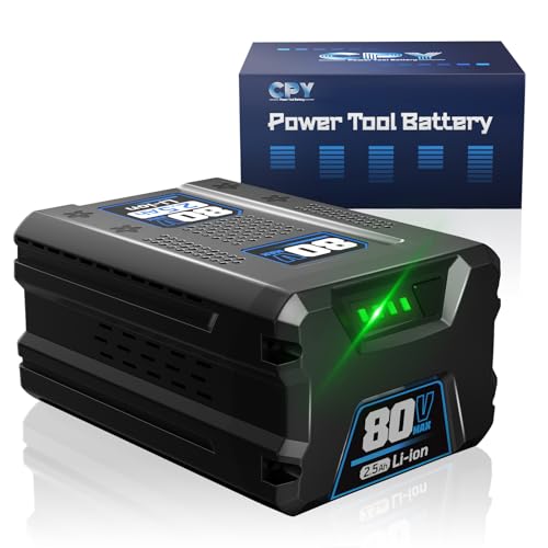 CPY Replacement 2.5Ah 80V Lithium Battery for Kobalt 80V Battery Max Cordless Power Tool KB2580-06 KB680-06 KB280-06 Real High Capacity Lithium-ion Battery Kobalt 80V 2.5AH-1 Pack