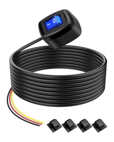 GELRHONR 12V ON/Off Switch with Self-Adhesive Paste, 12V 24V 10A