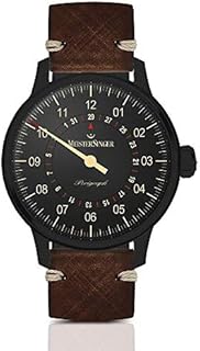 MeisterSinger Perigraph Black Line AM1002BL Einzeiger Automatikuhr