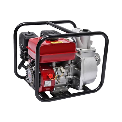 Irrigation Pumps 40.2CC Gas Water Pump, High-Powered Portable Water Transfer Pump With 98ft Lift & 282.5ft³/H Flow, 2-Stroke Engine For Irrigation, Drainage, Flood Gas Water Pump 2 Inch