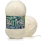 Mary Maxim Starlette Yarn - Natural Premium Acrylic Yarn for Knitting and Crocheting - 4 Medium Worsted Weight