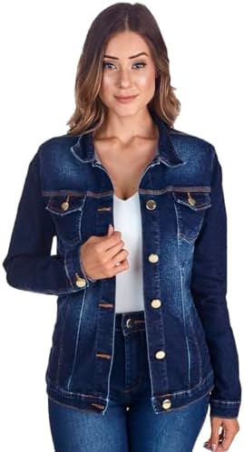 Jaqueta Jeans HNO Jeans Confort Plus Azul