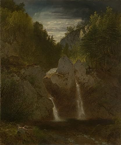 Peinture murale abstraite et toile haut de gamme de la piscine de Bash Bish Falls