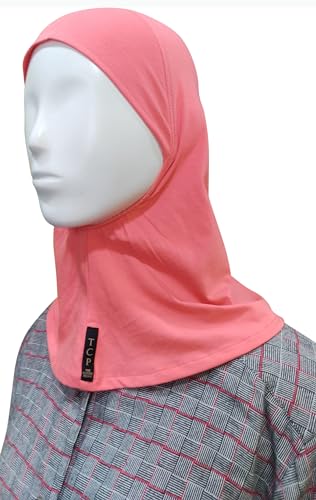 Image of TCP Women's Ninja Beige Jersey Cap, under scarf Neck Covering Hijab Tube cap Age 16+ years