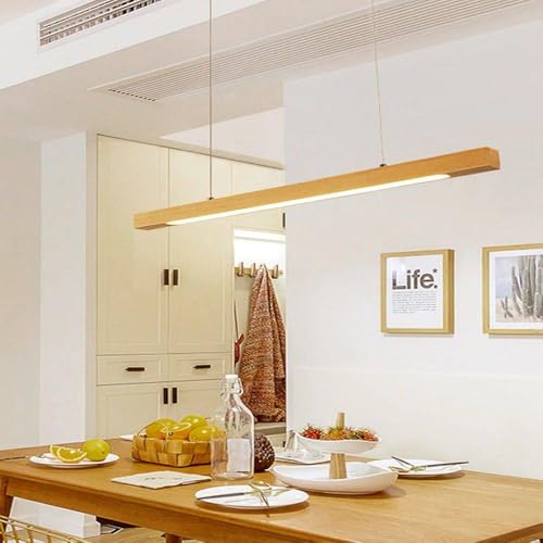 Lámpara minimalista de madera lineal 24W TRIAC de alta gama 5
