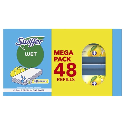 Swiffer Wischtücher für Besen mit einem frischen Duft der offenen Luft 48 Stück für eine einfache und schnelle Reinigung