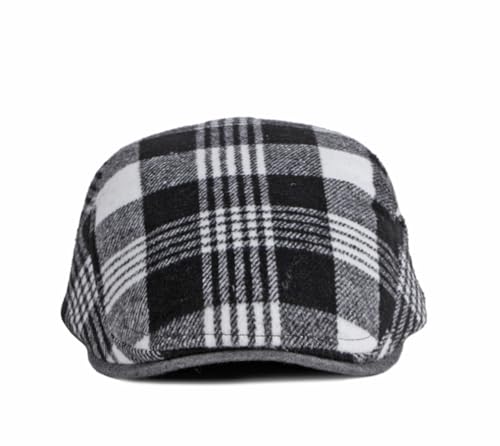 Image of Quanhaigou Unisex Denim Newsboy Hats Flat Ivy Gatsby Cabbie Driving Berets Hat Cotton Dad Cap for Men Women