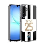 Head Case Designs Licenza Ufficiale Newcastle United Football Club Kit per La Casa Vincitori della Coppa 2025 Custodia in Gel [Protezione di Grado Militare] Compatibile con Samsung Galaxy A17 4G / 5G